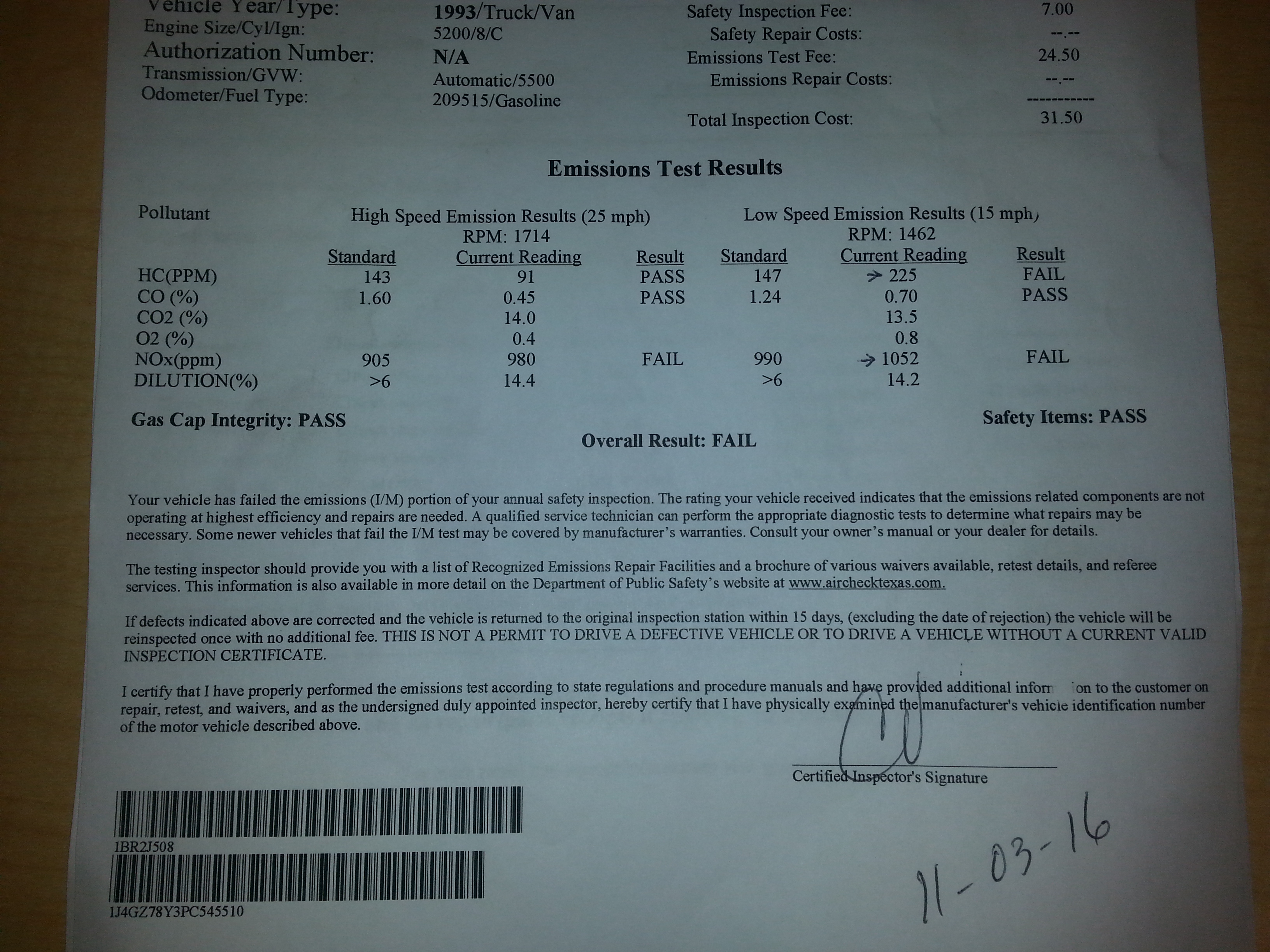 Emissions test failing - Cat? O2 sensor? | Jeep Enthusiast Forums